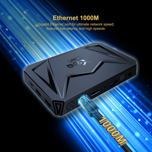 Décodeur Internet X96Q Pro+ Cortex-A55 Android 14 Octa-core CPU 4K HD, RAM : 4 Go + 32 Go () SH802A816-011